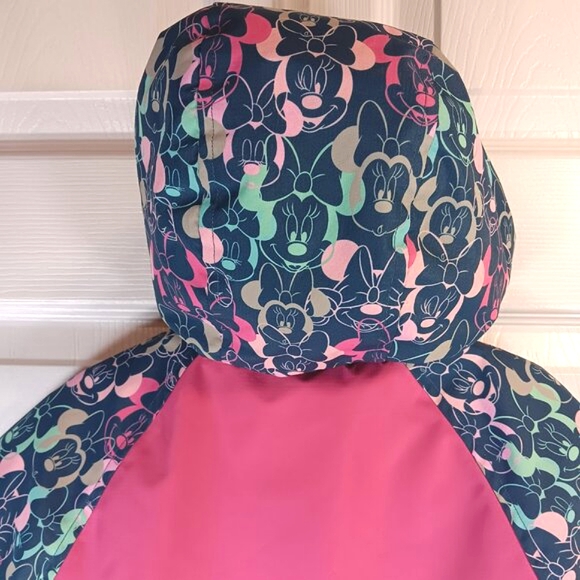 Minnie Mouse Puffer Jacket Winter Coat Disney Pink Teal Girls Size 3T NWOT - Picture 15 of 16